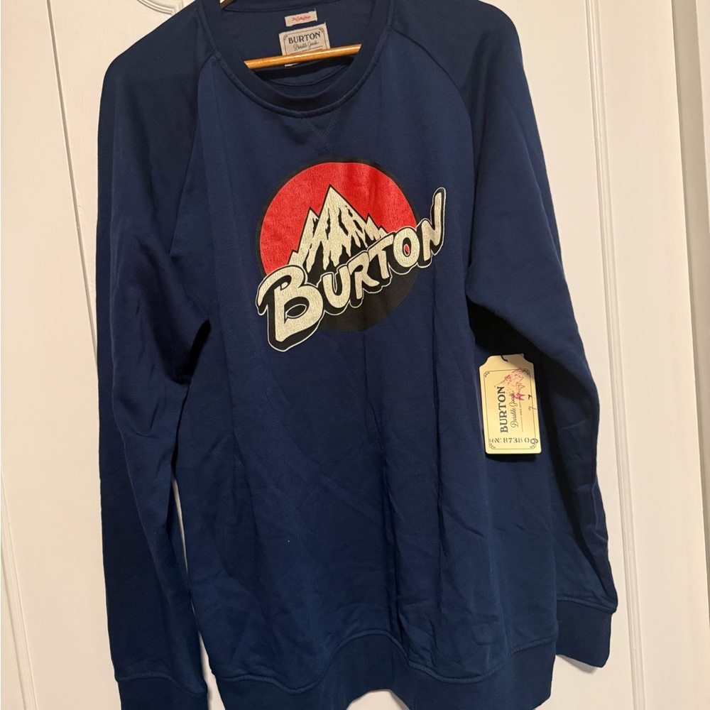 Burton Men's Navy Blue Crewneck Sweater